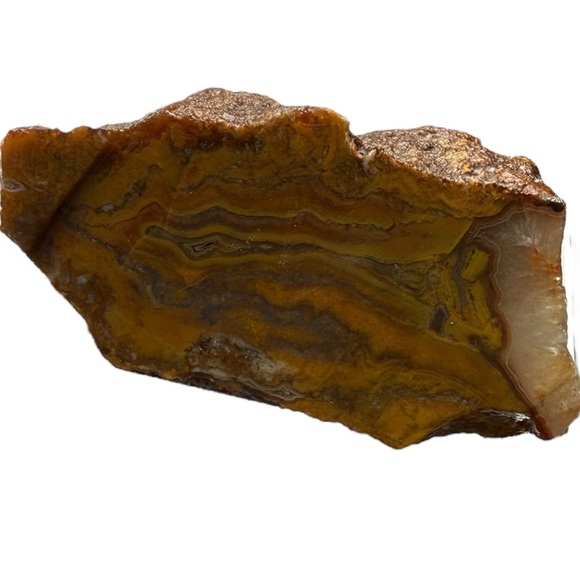 Rare Turkish Agate Yellow and White Banding - Picture 5 of 11